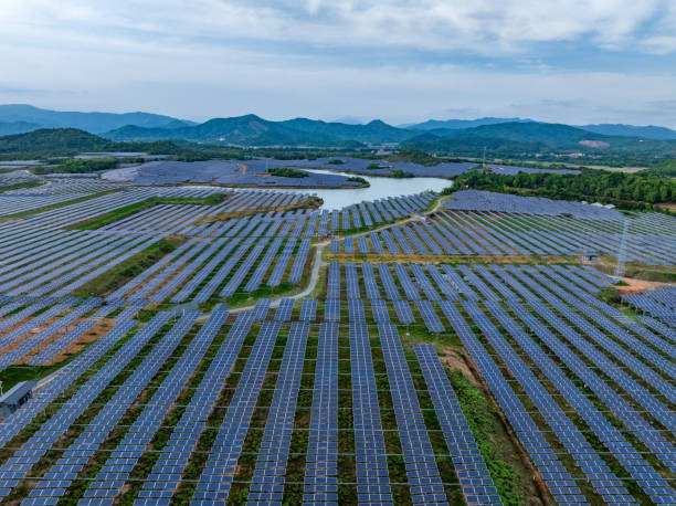 istock Photovoltaic panel aerial photography 2149457452