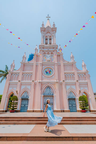 istock Pink Da Nang Cathedral, Vietnam 2149465713