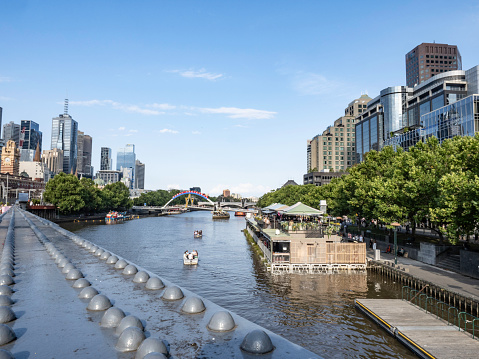 Melbourne skyline on the Yarra River
