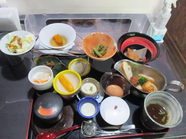 istock A set menu that comes with soba from Umakata Soba, a popular soba restaurant in Aso, Kumamoto Prefecture. 2149470128