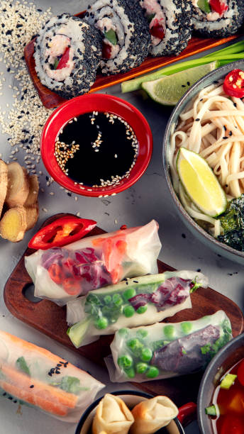 istock Asian food background with various ingredients. 2149470298