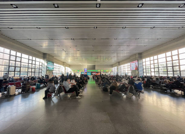 2023.03.03, Beijing, China. Beijing West Railway Station Waiting Hall