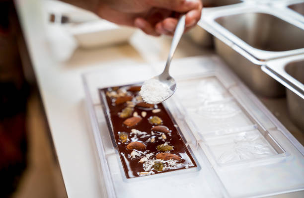 istock Ingredients for making handmade chocolates and candies in a workshop 2149476564