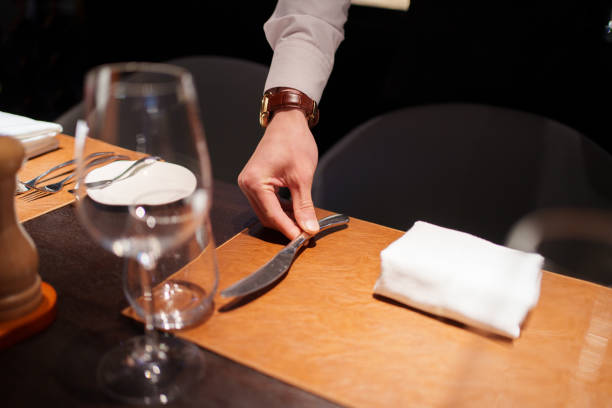 istock hand holding western food knife 2149480491