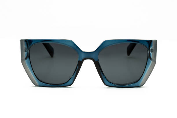 istock Front view of blue polarized sunglasses for e-commerce isolated on white background. 2149492138
