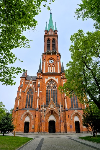 Warsaw, Poland. The Church of St. Stanislaus, Bishop and Martyr, of the parish of St. Adalbert