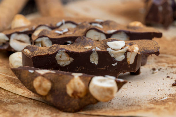 istock sweet chocolate with cocoa and nuts and other ingredients 2149496743