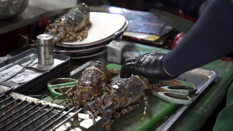 lobster seafood street food Thailand