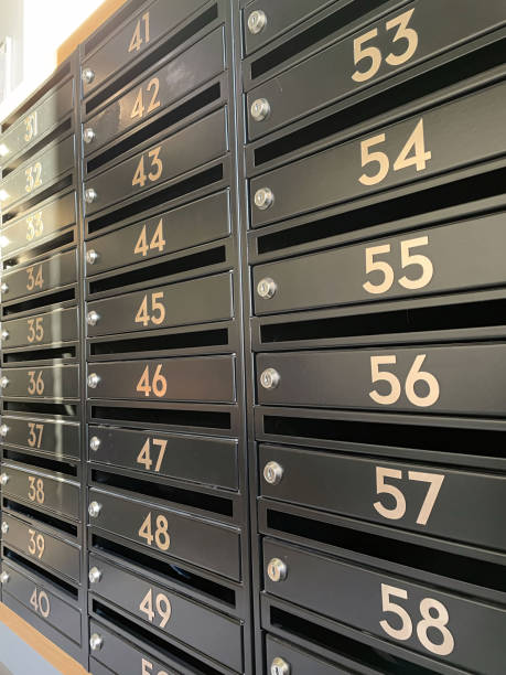 istock A Row of Mail Boxes With Numbers 2149500659