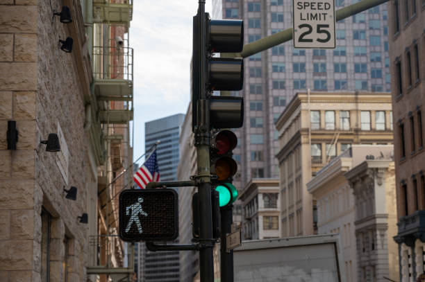 istock Pedestrian crossing light signal 2149501655