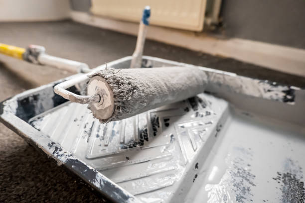 istock Paint tray roller after painting during home renovation 2149504033