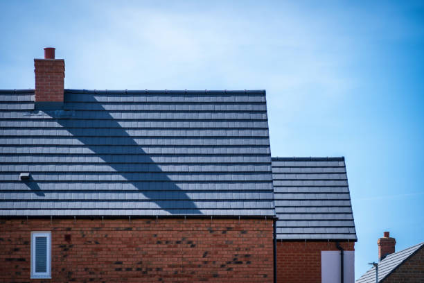 New build house development estate in england uk