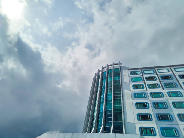 Photography of urban buildings with clear sky background