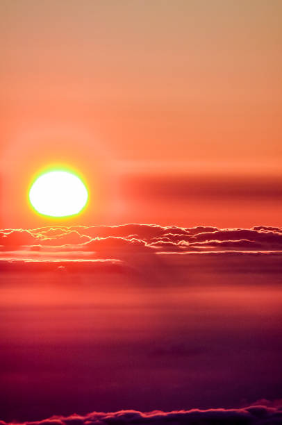 istock A beautiful sunset with a large sun in the sky 2149507917