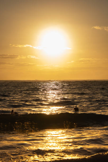istock Superb sunrise on a pretty beach 2149515127