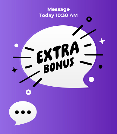 Message Screen Design for Extra Bonus