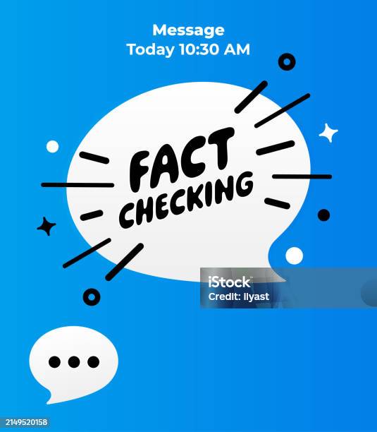 Fact Checking Sign Message Screen Design For Fact Checking Stock Illustration - Download ...