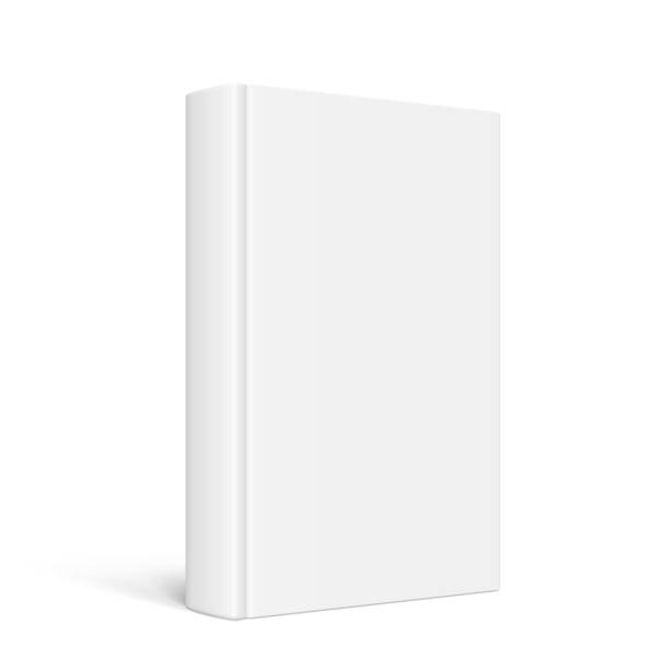 istock Vector mock up of standing book with white blank cover isolated. 2149520561