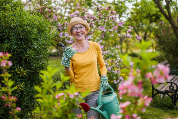 istock Senior woman gardening 2149520828
