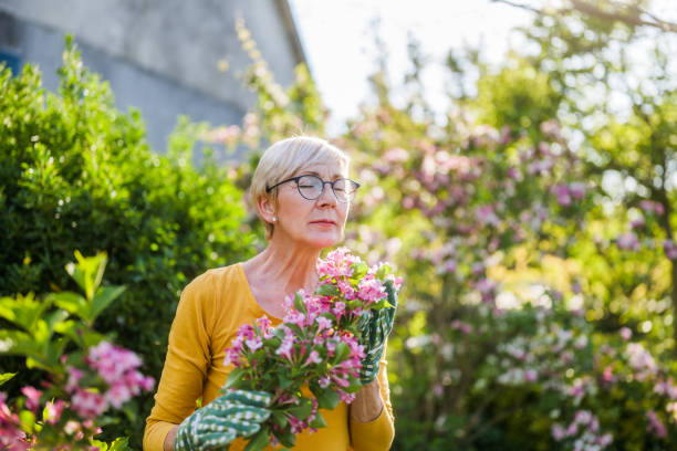 istock Senior woman gardening 2149521067