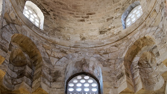 The interior of a medieval church
