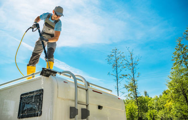istock RV Owner Washing His Camper Van Roof 2149525647