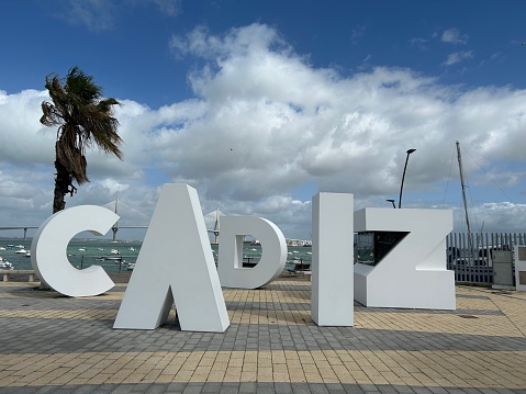 The Cádiz Letters, adorning the waterfront promenade of Cadiz Bay, stand as iconic symbols of the city's rich maritime heritage and cultural legacy. These oversized letters spell out \