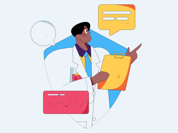istock Medical characters fighting the epidemic flat vector concept operation hand drawn illustration 2149530282