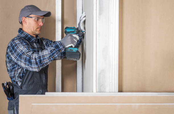 istock Construction Worker Building Drywall Walls Inside a Apartment 2149530730