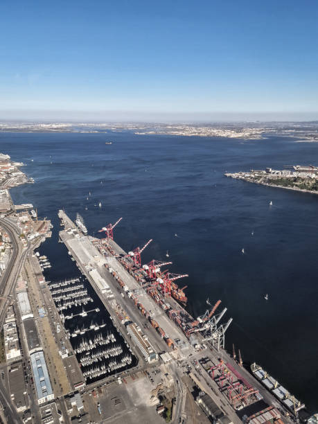 istock Freight port and marina in Lisbon 2149532850