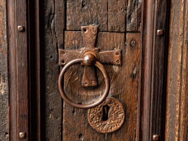 istock Medieval Cross Door Knocker. 2149535631