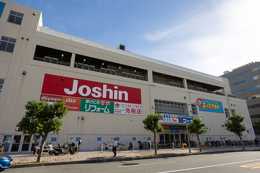 Osaka, Japan - September 1, 2023 : Joshin Denki in Osaka, Japan.