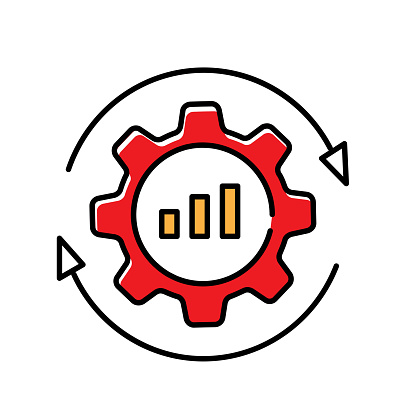 Operational Optimization and Fraud Detection Vector Icon Design