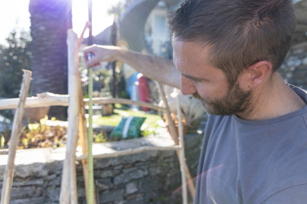 istock Close Up of a Carpenter In A Garden 2149540920