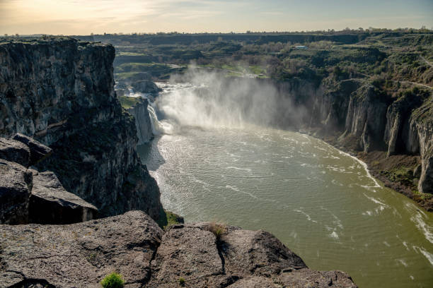 istock Unique view of Shoshone Falls in the spring time 2149547882