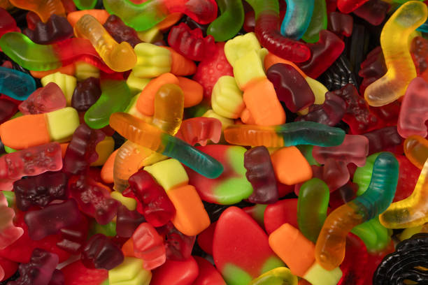 istock Assorted colorful gummy candies. Jelly  sweets. 2149548975