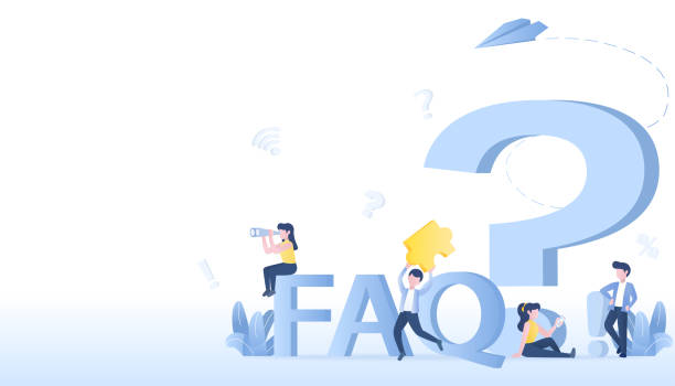 istock Big question mark symbol and business people characters talking, searching, and discussing. 2149553537