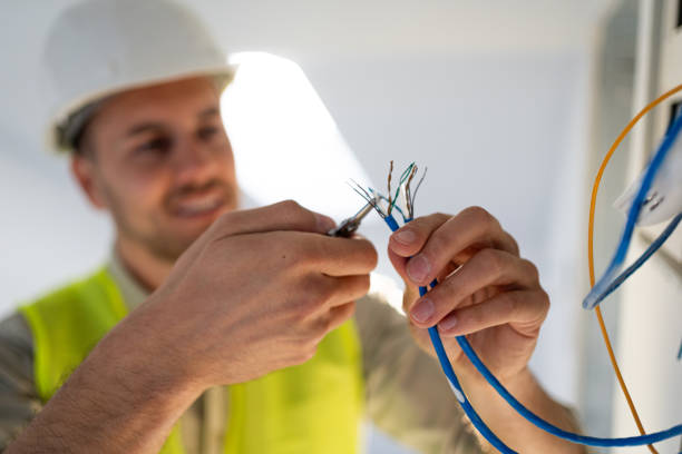 istock Close up of male electrician solving  electricity installation problem 2149562206