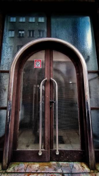istock Retro building entrance door 2149562709