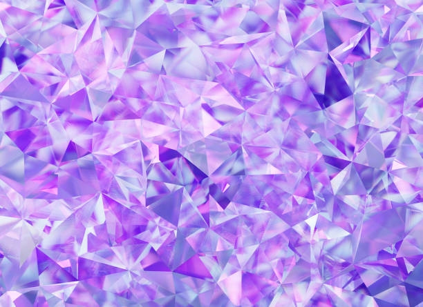 istock Luxury Abstract Realistic Purple Crystal Texture Reflection Close Up Background 3D rendering 2149571611