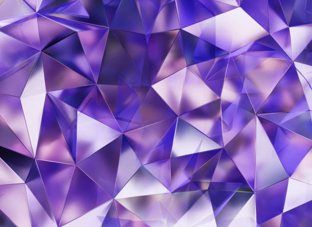 istock Luxury Abstract Realistic Purple Crystal Texture Reflection Close Up Background 3D rendering 2149571612