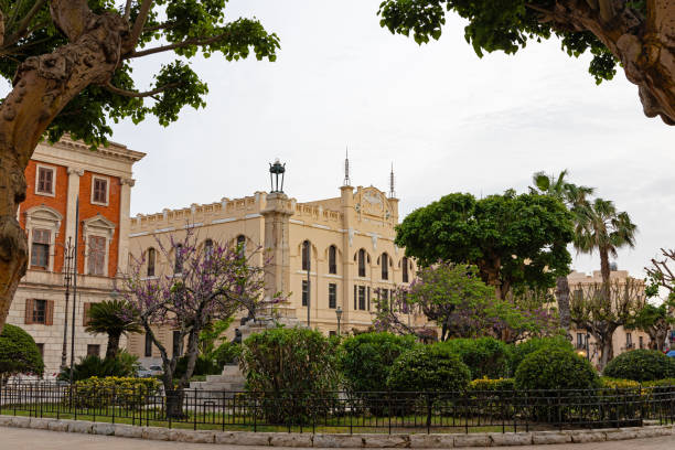 istock beautiful square and post office in Trapani in Sicily 2149571713