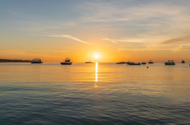 istock Sunrise over the sea. Panoramic seascape. 2149573671