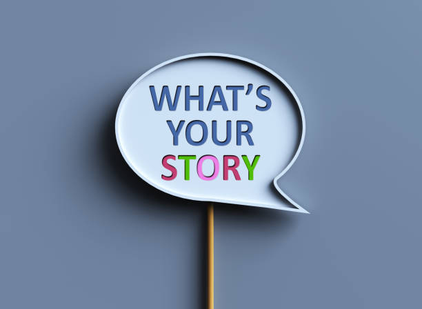istock What Is Your Story Speech Bubble Isolated On Blue Background 2149573940