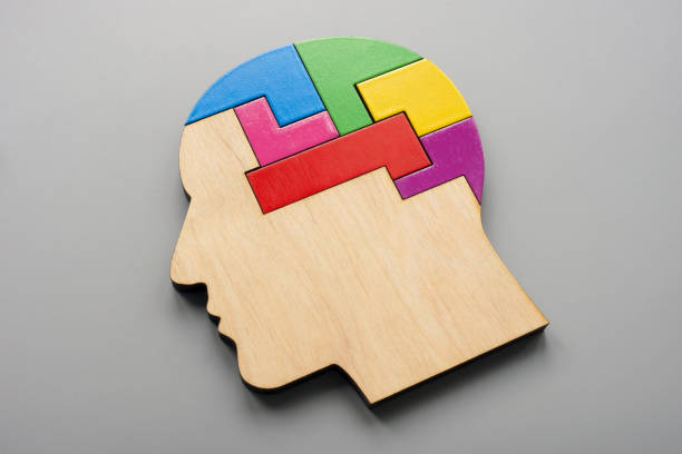 istock Head made from colored puzzle pieces. Autism, neurodiversity or creativity concept. 2149578036