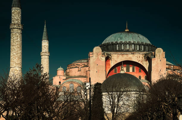 Istanbul Hagia Sophia external view dome and towers