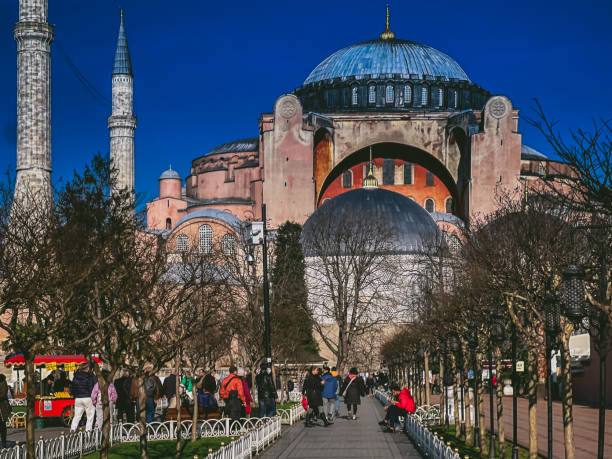 Istanbul Hagia Sophia external view dome and towers