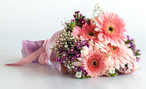 Pink bouquet of gerberas