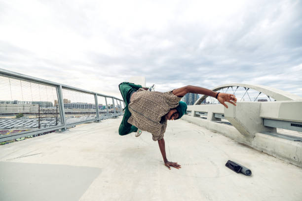 istock Young man breakdancing in the city streets 2149581956