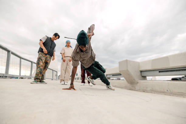 istock Guys practicing breakdance in the street 2149581970